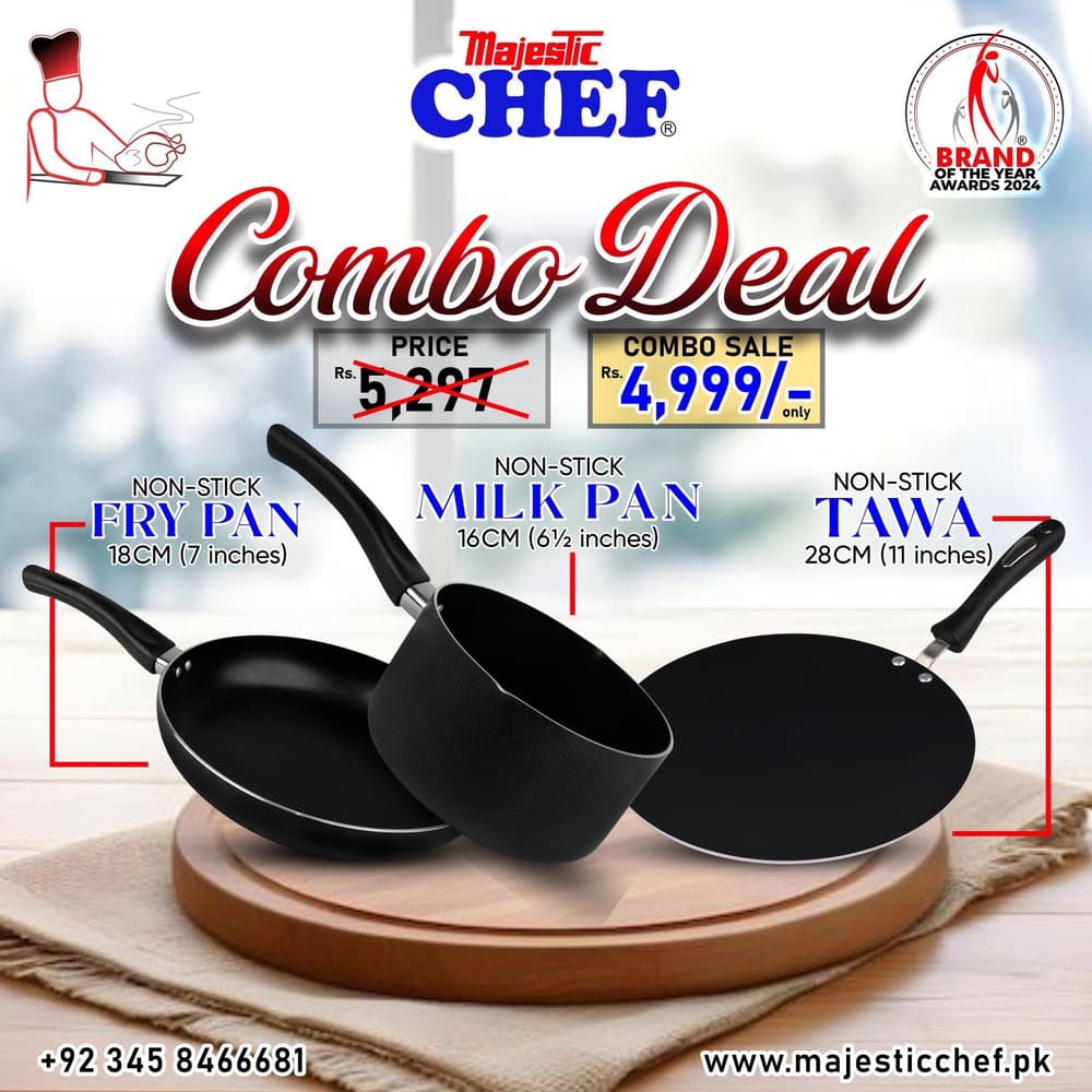 Nonstick Frying Pan – Milk Pan And Tawa – Combo Deal #2