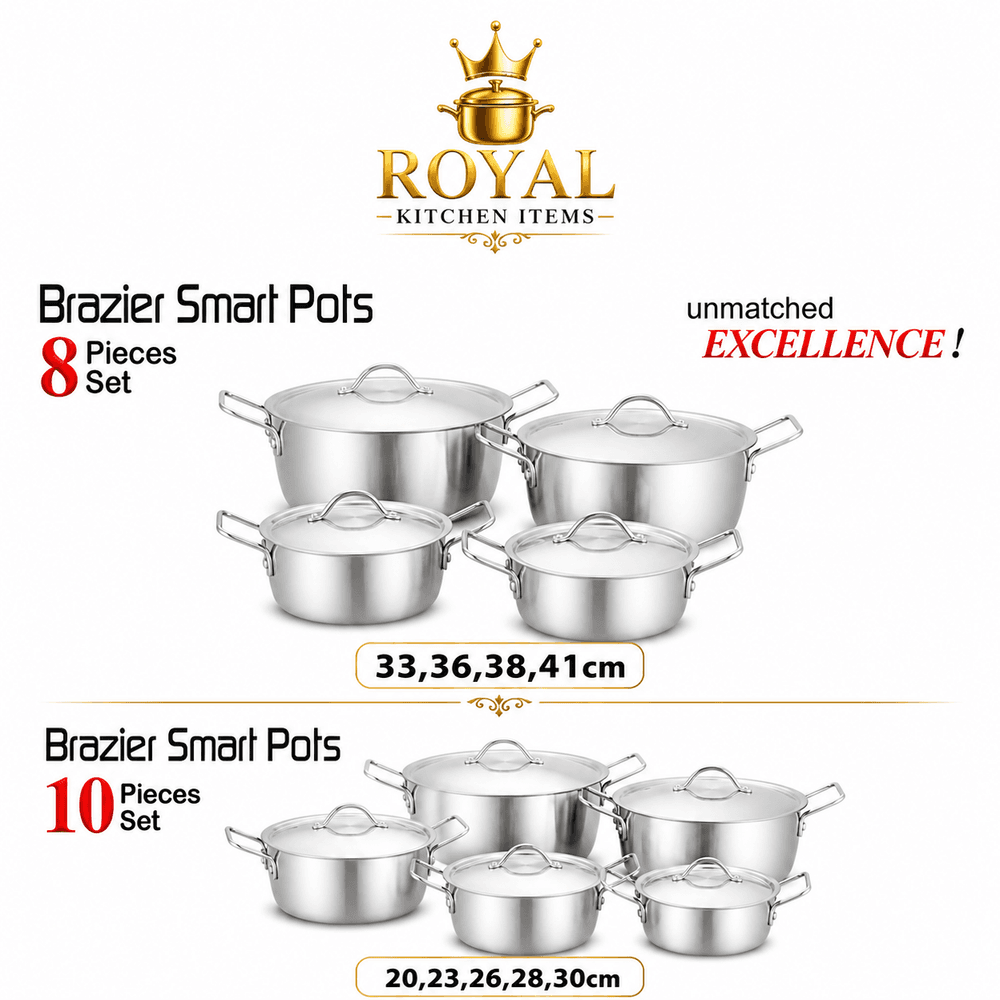 KK Fish Pots Set Brazier Smart Pot Set 8-10-Pcs