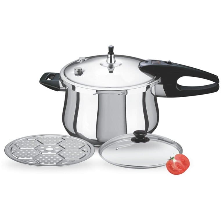 CHEF Best Soft Anodised Pressure Cooker With Steamer – 1205 Model