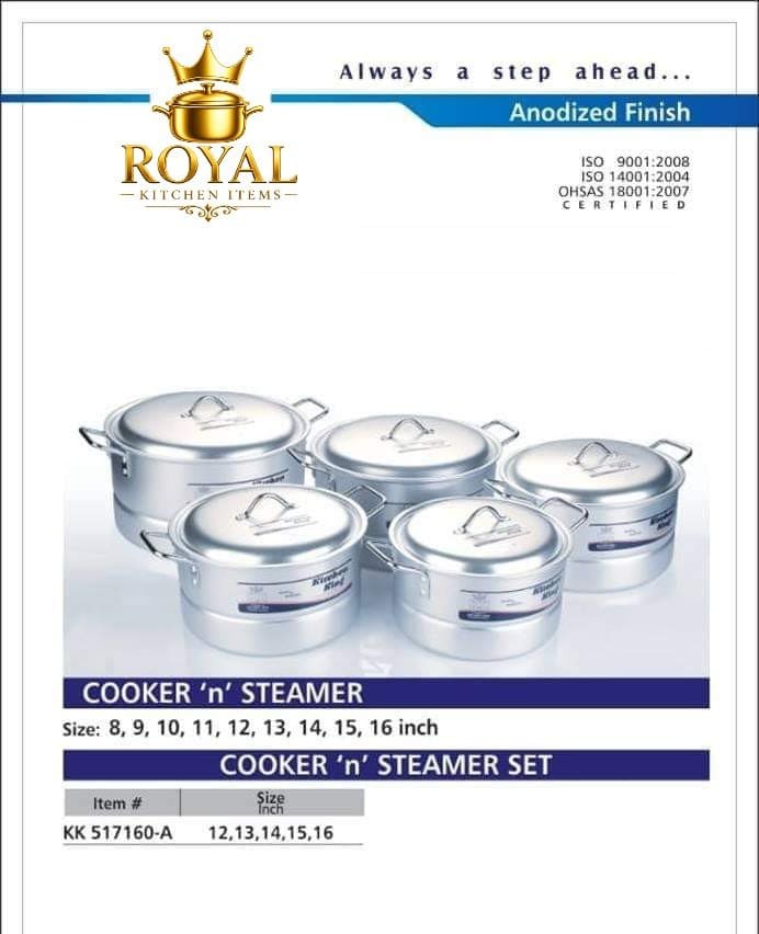 KK Anodized Cooking Pots 2 in 1 Steamer ‘n’ Cooker