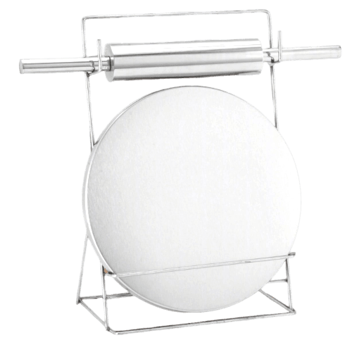 Chef Stainless Steel Top Quality Chakla Bailen / Roti Maker / Rolling Pin & Rolling Board